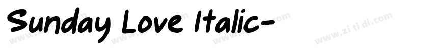 Sunday Love Italic字体转换